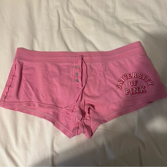 Y2K PINK Victoria Secret Pj Shorts - Picture 1 of 4